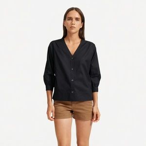 Everlane The Silky Cotton Lantern Top